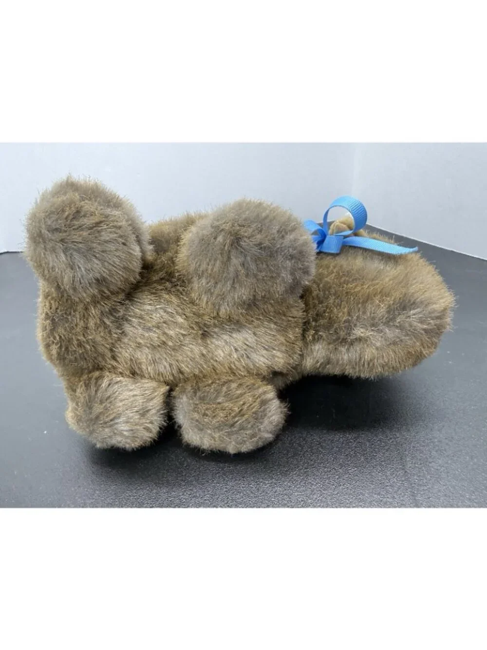 Vintage Handmade Australian Wombat Realistic Fur Plush Animal 10 Inch Brown
